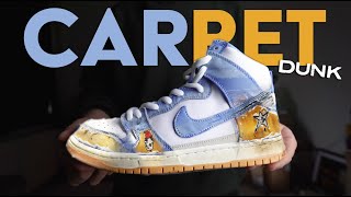 NIKE SB DUNK HIGH x CARPET COMPANY Review Unboxing amp OnFeet ROYAL PULSE [upl. by Atiloj150]