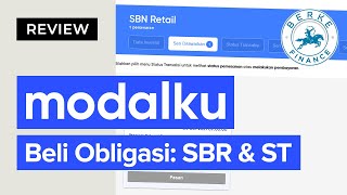 Review Beli SBR SBR009 dan Sukuk Tabungan ST007 di Modalku [upl. by Diella]