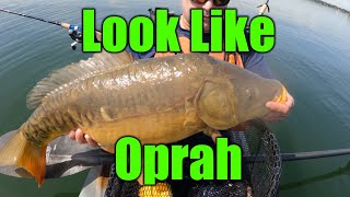 Huge Carp fishing from a kayak Lake Tapps Washington Seattle Tacoma [upl. by Richman]