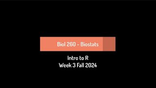 CSULB Biol 260 Laboratory Fall 2024  Week 3 [upl. by Melise233]