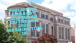 2020 CONSULAR OUTREACH PHILIPPINE EMBASSY IN WASHINGTONDCphilippinespassport [upl. by Megen946]