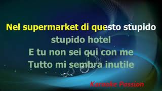 Karaoke  Stupido Hotel  Vasco Rossi con cori [upl. by Milano407]