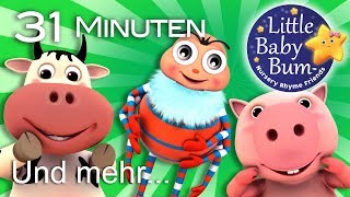 Kopf und Schulter Knie und Fuß  Teil 2  Und noch viele weitere Kinderlieder  von LittleBabyBum [upl. by Edson]