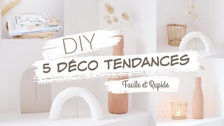 DIY  5 déco tendances avec presque rien  facile et rapide [upl. by Andrel]