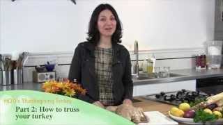 How to Deep Fry a Turkey Part 2  How to Truss a Turkey [upl. by Constantin]