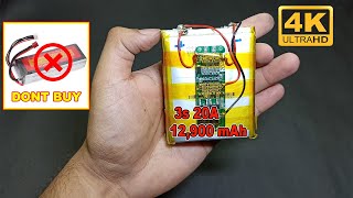 How To Make 3s 20A Lipo Battery Pack  Using Old Laptop Battery [upl. by Grega956]