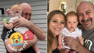 First Time Grandfather Meets Granddaughter After 10 Month Wait [upl. by Alger312]