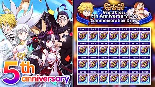 GLOBAL 5TH ANNIVERSARY EVE PATCH NOTES FREE BANNER 7DS Info Seven Deadly Sins Grand Cross [upl. by Immac]