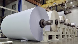 Huge Scale A4 Printer Paper Mass Production Process Copy Paper Company Manufacturing Factory [upl. by Ydoc]