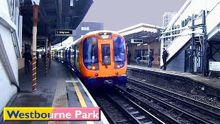 Westbourne Park  Circle  Hammersmith amp City lines  London Underground  S7 Stock [upl. by Natalie]