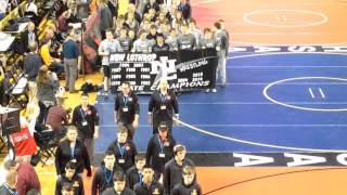 Division 4 State wrestling quartefinals Grand March [upl. by Ainoz]