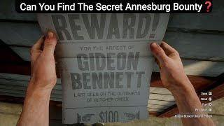 Finding The Secret Annesburg Bounty Gideon Bennett  RDR2 [upl. by Michelina]