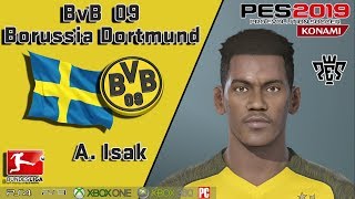 A ISAK facestats BvB Borussia Dortmund PES 2019 [upl. by Adolphus]