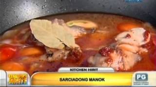 Unang Hirit Kitchen Hirit Sarciadong Manok [upl. by Fonsie]