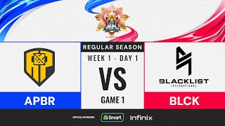 MPL PH S13  W1D1  APBR vs BLCK  GAME 1 [upl. by Florina104]