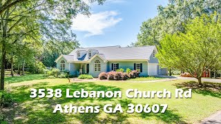 3538 Lebanon Church Rd Athens GA 30607  MLS 10389261 [upl. by Oilicec]