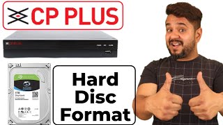 How to Format Hard Disk in CP Plus DVR  CP Plus DVR में हार्ड डिस्क कैसे फॉर्मेट करे [upl. by Gerius]