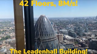 EUROPES FASTEST Lifts in the Leadenhall Building Cheese Grater [upl. by Lennard]