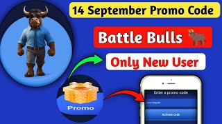 Battle Bulls Promo Code Today  Battle Bulls 14 September Promo Code  Battle Bulls New Promo Code [upl. by Oskar257]