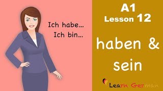 Learn German for beginners A1  Verb Conjugation Part 1  Lesson 12 [upl. by Mauricio]