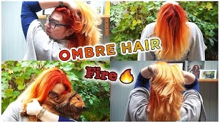 ✨ Le ombré hair fire ou comment avoir des cheveux de feu  coiffure ◈ SIDJIE [upl. by Brittaney317]