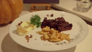 Recette  civet de chevreuil purée de panais et spaetzle  Météo à la carte [upl. by Eyanaj]