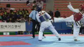 The 4th Korea Open Taekwondo Championships 2008 72 kg Korea vs Thailand Round 1 [upl. by Isma533]