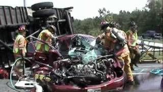 Naylor Mill Rd Salisbury MD Fire Department Heavy Rescue Box truck vs Car [upl. by Halika]