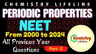 Periodic Properties  NEET PYQ Series  Part 2 [upl. by Attennaej]