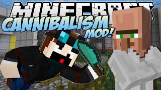 Minecraft  CANNIBALISM MOD Eating Dr Trayaurus  Mod Showcase [upl. by Meghann]