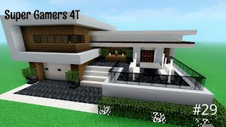 Minecraft build a modern house car parking29 👷 [upl. by Sayed]