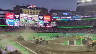 Monster Jam at gillette stadium 2021 intros [upl. by Noivert320]