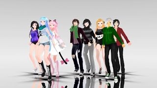 MMD Follow the leader  aphmau characters [upl. by Cindra]