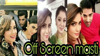 Latest Full Off Screen Masti  quot Naagin quot Actors [upl. by Celka]