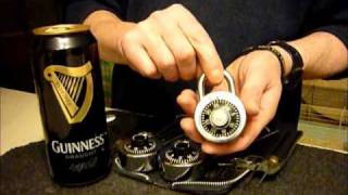 Lock Picking Tutorial Of Home Made Padlock Shims VERY EASY [upl. by Roux]