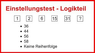 Einstellungstest  Logiktest  Würdest du es schaffen Logisches Denken trainieren  LehrerBros [upl. by Attelocin928]