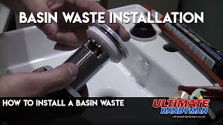 How to install a basin waste [upl. by Vite]