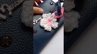 Cherry Blossom Keychain🧶🪡without keyring  Crochet keychain [upl. by Ettedualc771]