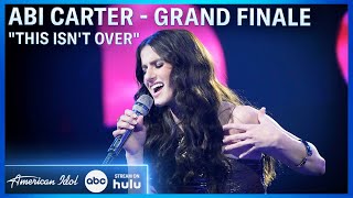 Abi Carter Sings Her Original New Single quotThis Isnt Overquot  American Idol 2024 [upl. by Velda512]