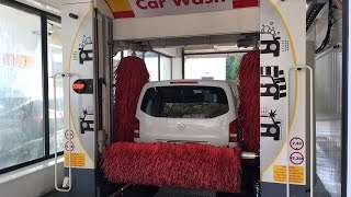 WashTec SoftCare Primo  Shell Car Wash front view with fail [upl. by Brezin]