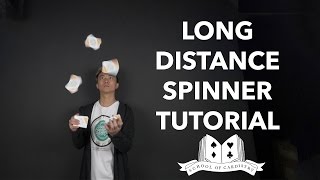 Cardistry for Beginners Aerials amp Drops  Long Distance Spinner Tutorial [upl. by Anahsit]