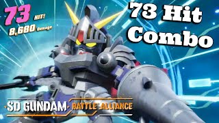 Knight Gundam 73 Hit Combo  SD GUNDAM BATTLE ALLIANCE [upl. by Oletha]