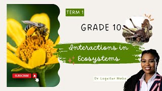 Grade 10  Interactions in ecosystems and ecological farming  Agricultural Sciences  Term 1 [upl. by Parshall]