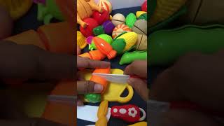 🌈🍕🍕🔪Let’s Play Cutting Fruit amp Vegetable 🥗🍆🌽🥕toys cuttingasmr satisfying shortvideo trending [upl. by Nissa]