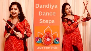 Dandiya Dance  Simple Dance Steps amp Style Tips  Love Your Style [upl. by Ollehto]