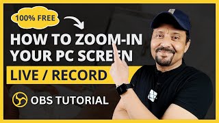 How To Zoom In Out On Screen Recording  How To Zoom In OBS Recording Using ZoomIt  OBS STUDIO [upl. by Anabel445]