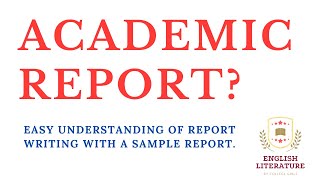 Report Writing  Report Sample  Report Pattern  Report In English  Report In Research [upl. by Conner]