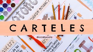 CÓMO HACER CARTELES PARA EXPOSICIONES ❤ LETRAS BONITAS para TÍTULOS GRANDES [upl. by Blithe364]