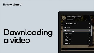 How to download a video on Vimeo [upl. by Akinam760]