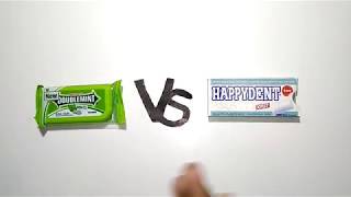 Wrigleys DoubleMint VS Happydent White [upl. by Freddie]